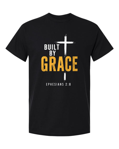 Built By Grace tee in black