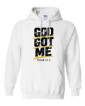 God Got Me hoodie in white