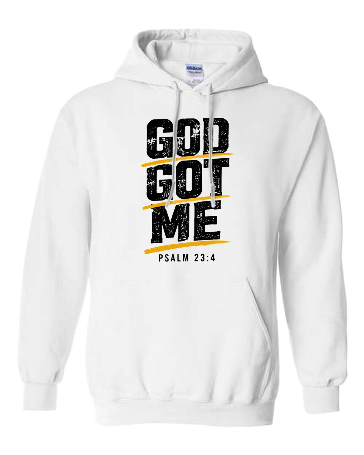 God Got Me hoodie in white