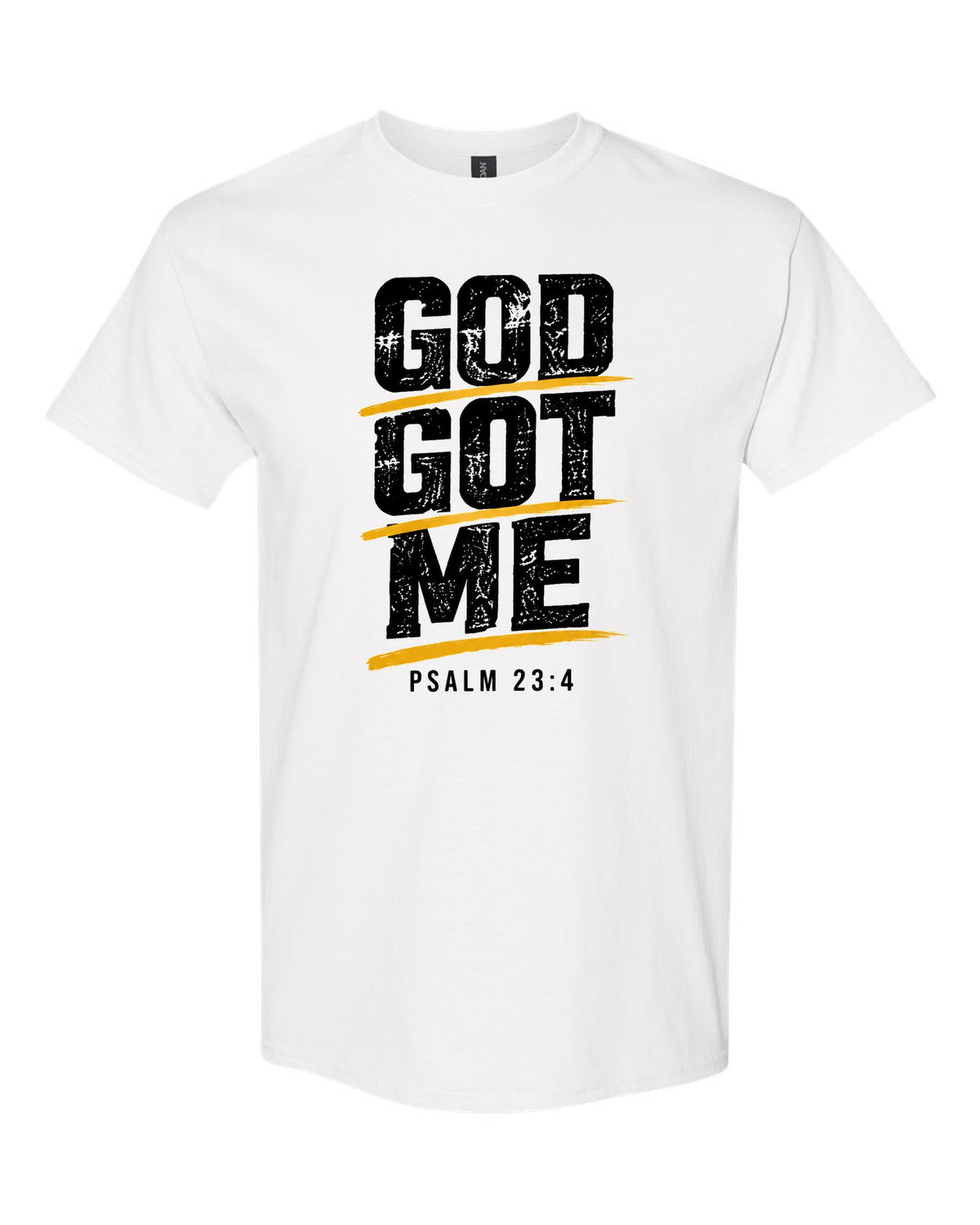 God Got Me tee in white