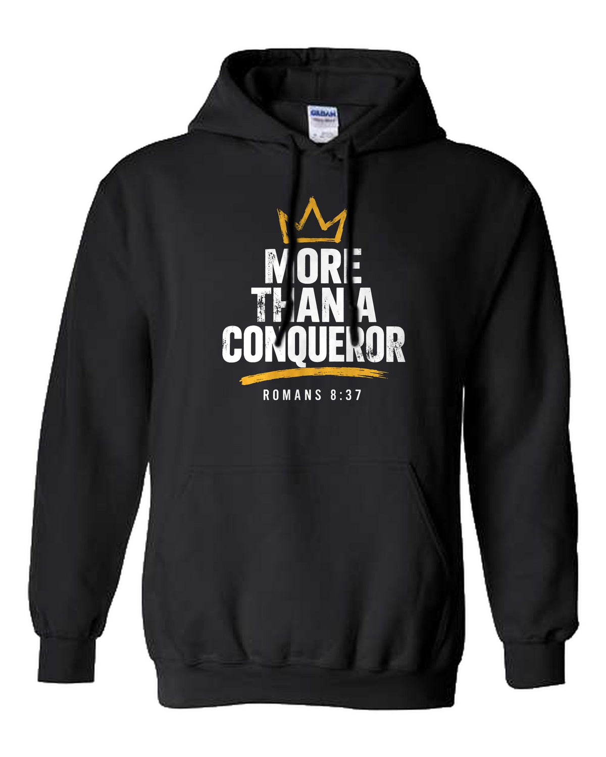More Than A Conqueror hoodie in black