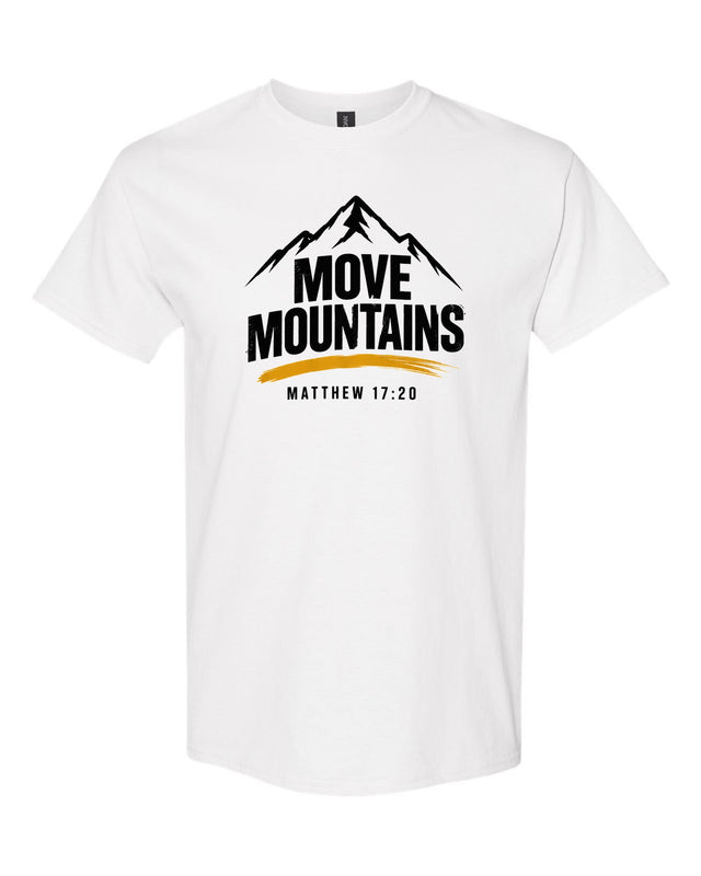 Move Mountains tee in white