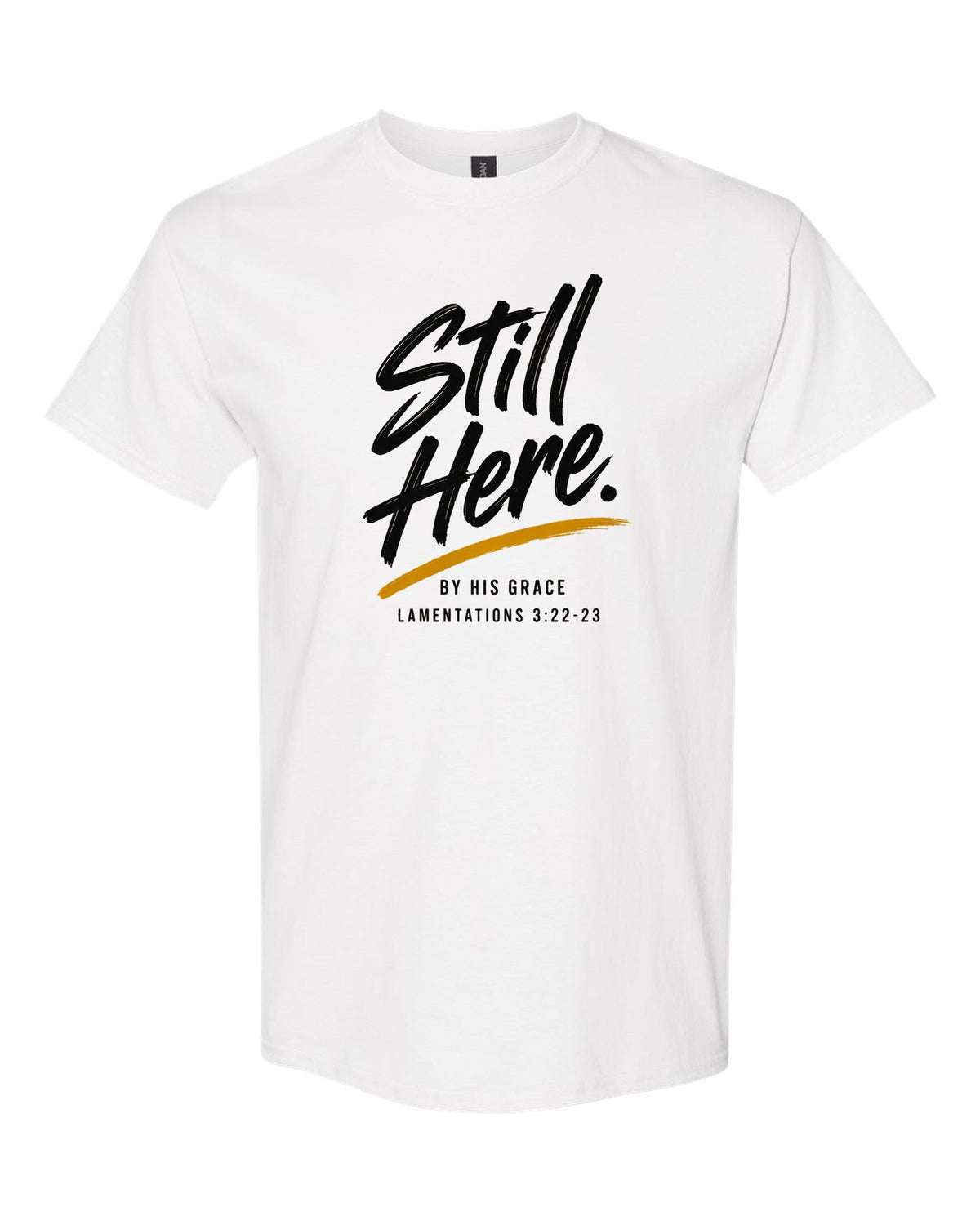 Still Here tee in white