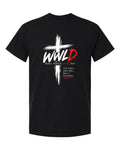 WWLD Cross tee in black